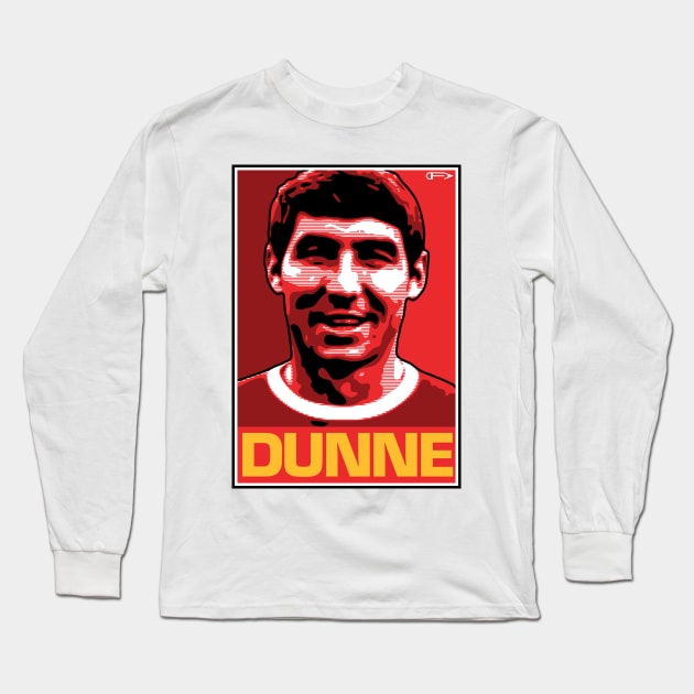 Dunne - MUFC Long Sleeve T-Shirt by David Foy Art